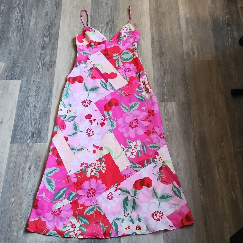 Floral Pink Maxi Dress - Picture 1 of 15